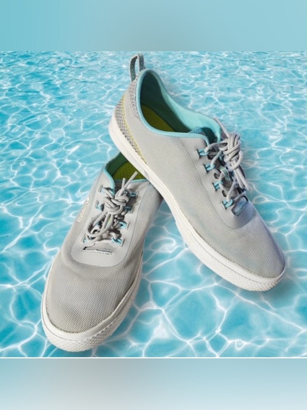Columbia PFG Women’s Dorado Fishing Blue Gray Blue Mesh Sneakers Size 8